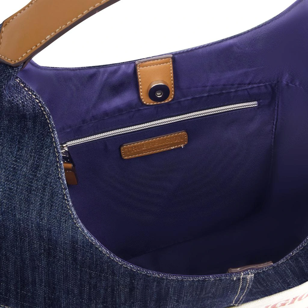 True Religion Patchwork Denim Large Hobo 3