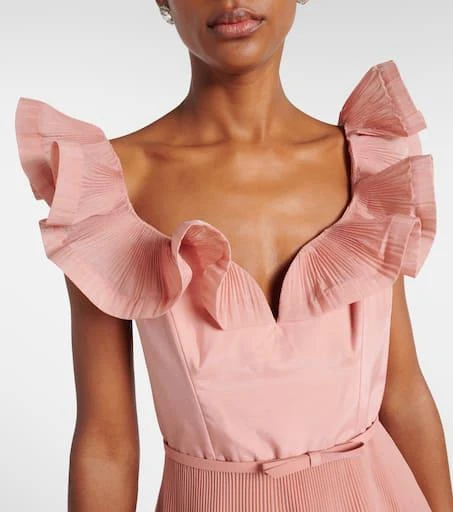 Zimmermann Ruffled pleated midi dress 4