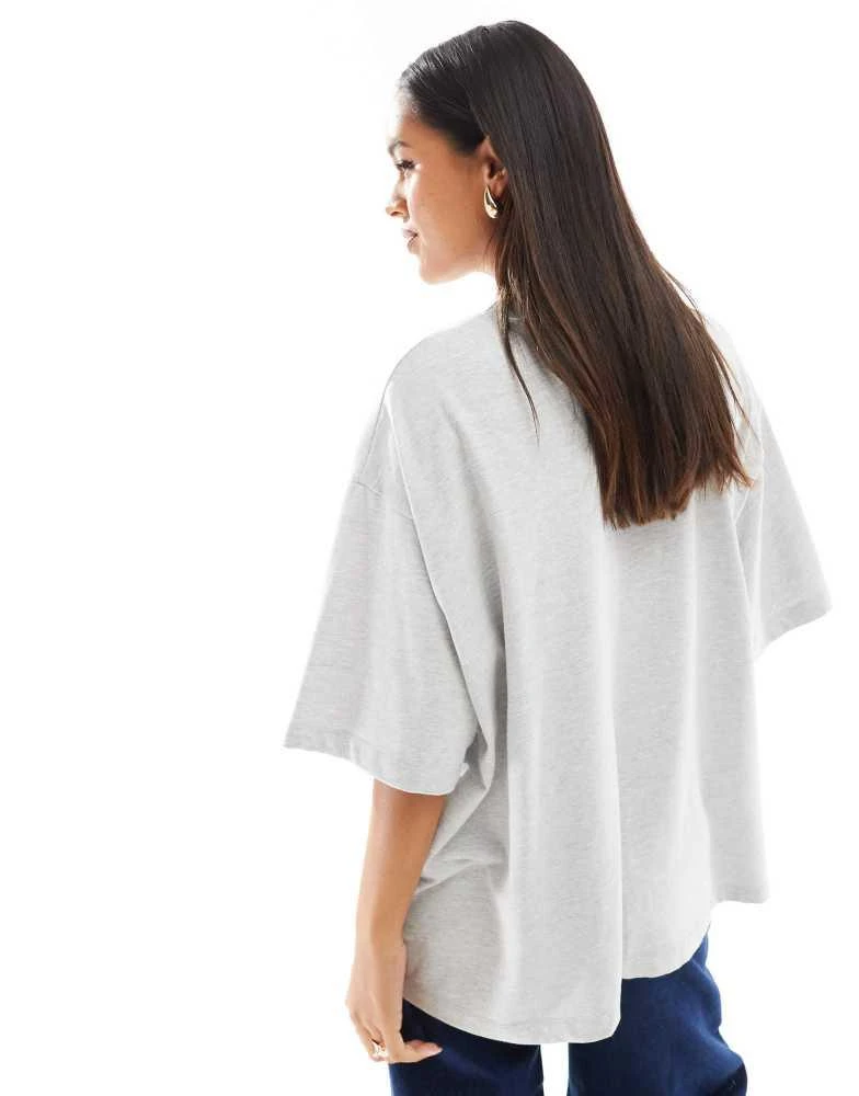 ASOS ASOS DESIGN oversized t-shirt with napoli tomato graphic in ice marl 2