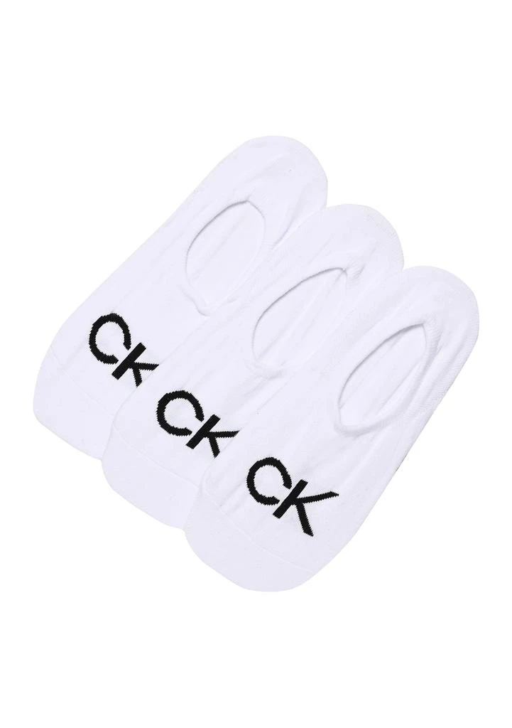 Calvin Klein 3-Pack of Cotton-Blend Liner Socks