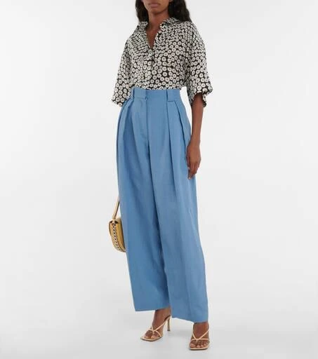 Stella McCartney High-rise pleated pants 2