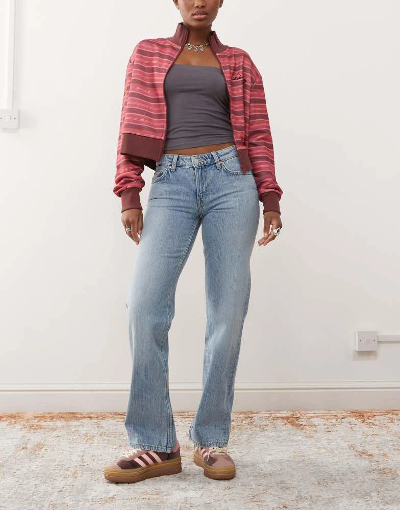 Weekday Weekday Arrow low waist straight leg jeans in blue wash 1