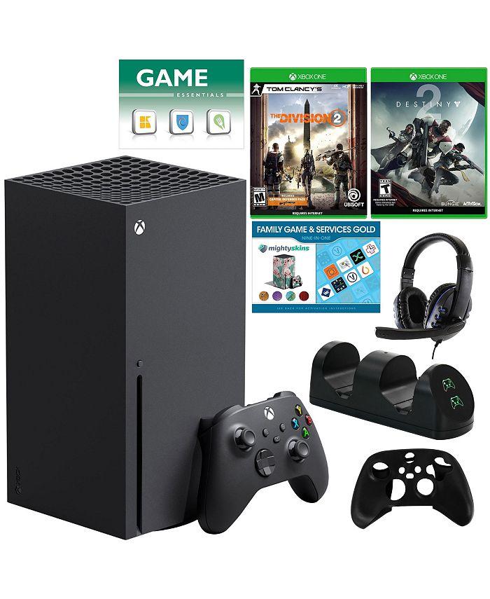 Microsoft Xbox Series X Console with The Division 2 and Destiny 2 Games, Accessories Kit and Vouchers