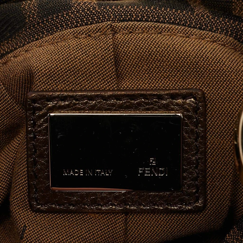 Fendi Fendi Tobacco Zucca Canvas Mini Chef Hobo 8