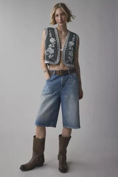 Kimchi Blue Kimchi Blue Festival Floral Embroidered Cropped Vest 3