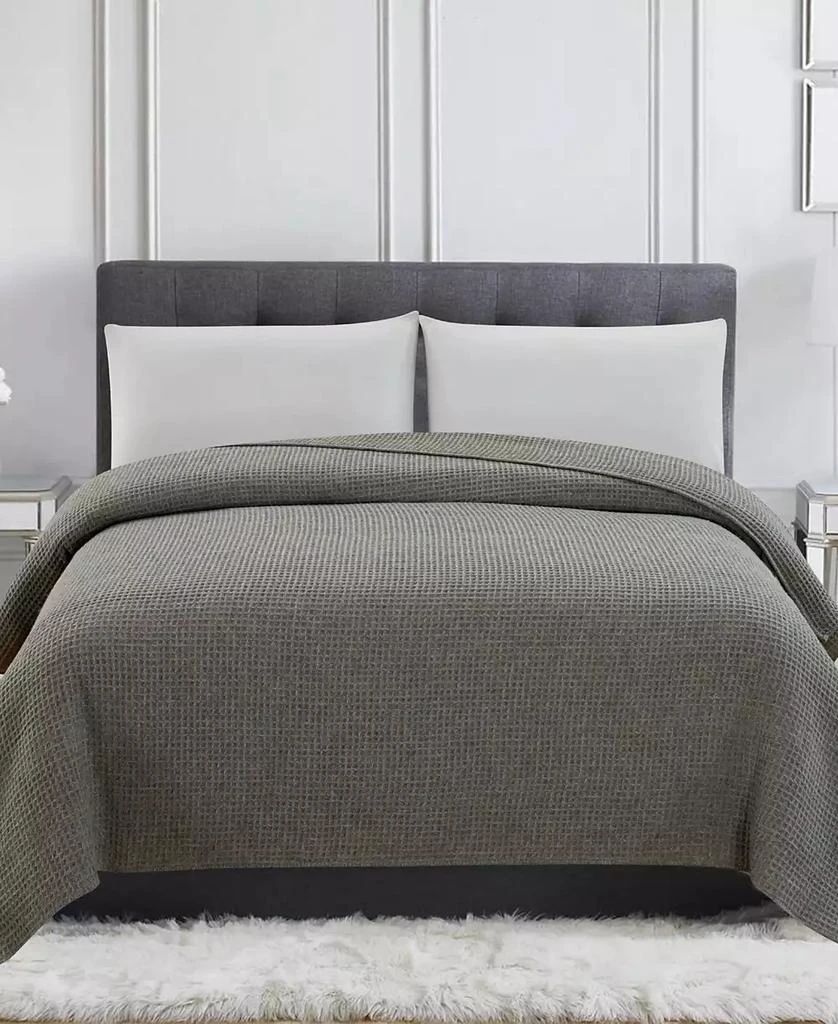 Melange Home 100% Wool Waffle Weave Blanket 3