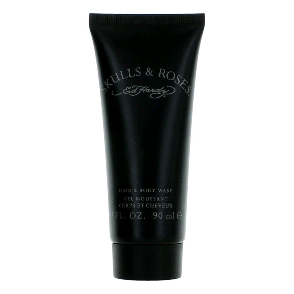 Ed Hardy Skulls & Roses by , 3 oz Hair & Body Wash for Men