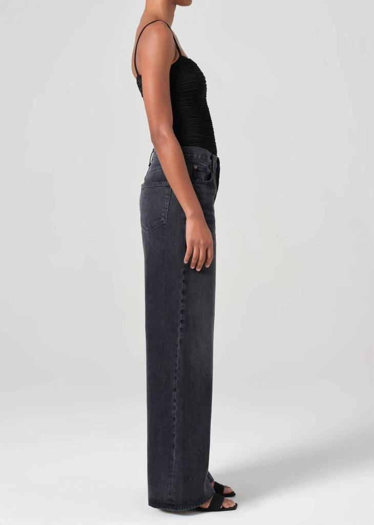 AGOLDE Dame High Rise Wide Leg No Cuff Jeans In Hitch 3