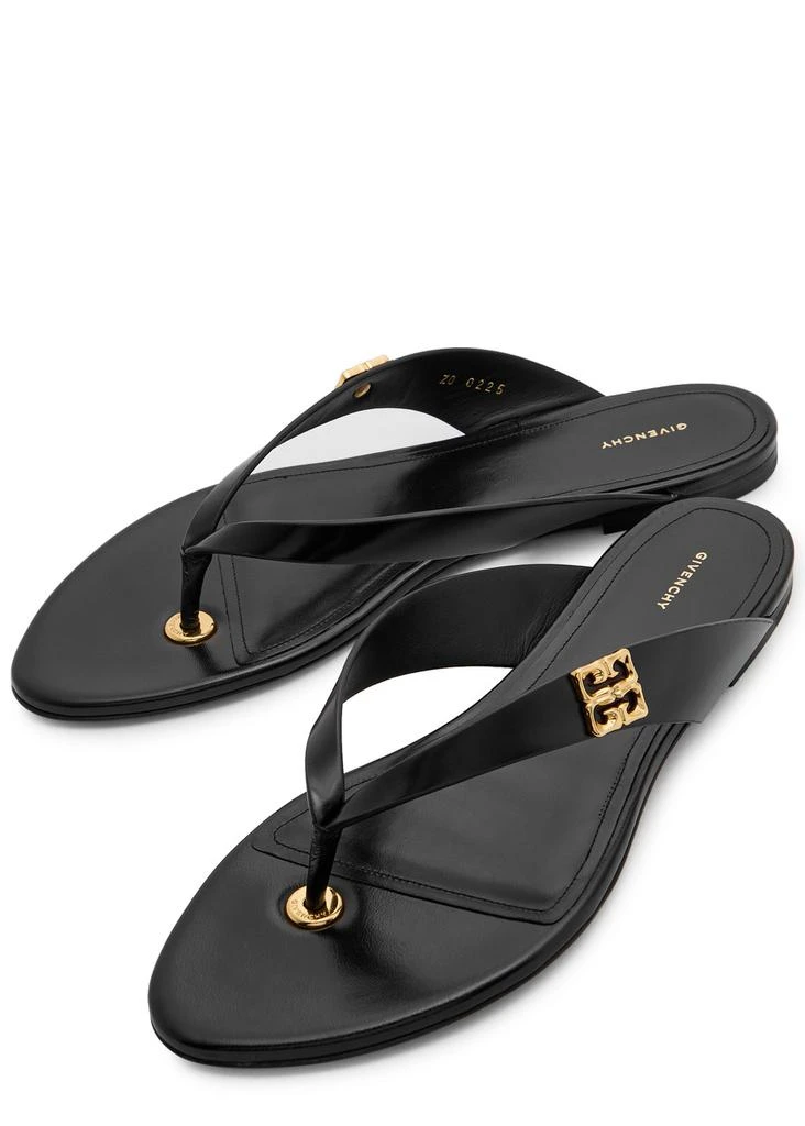 Givenchy 4G Liquid leather flip flops 3