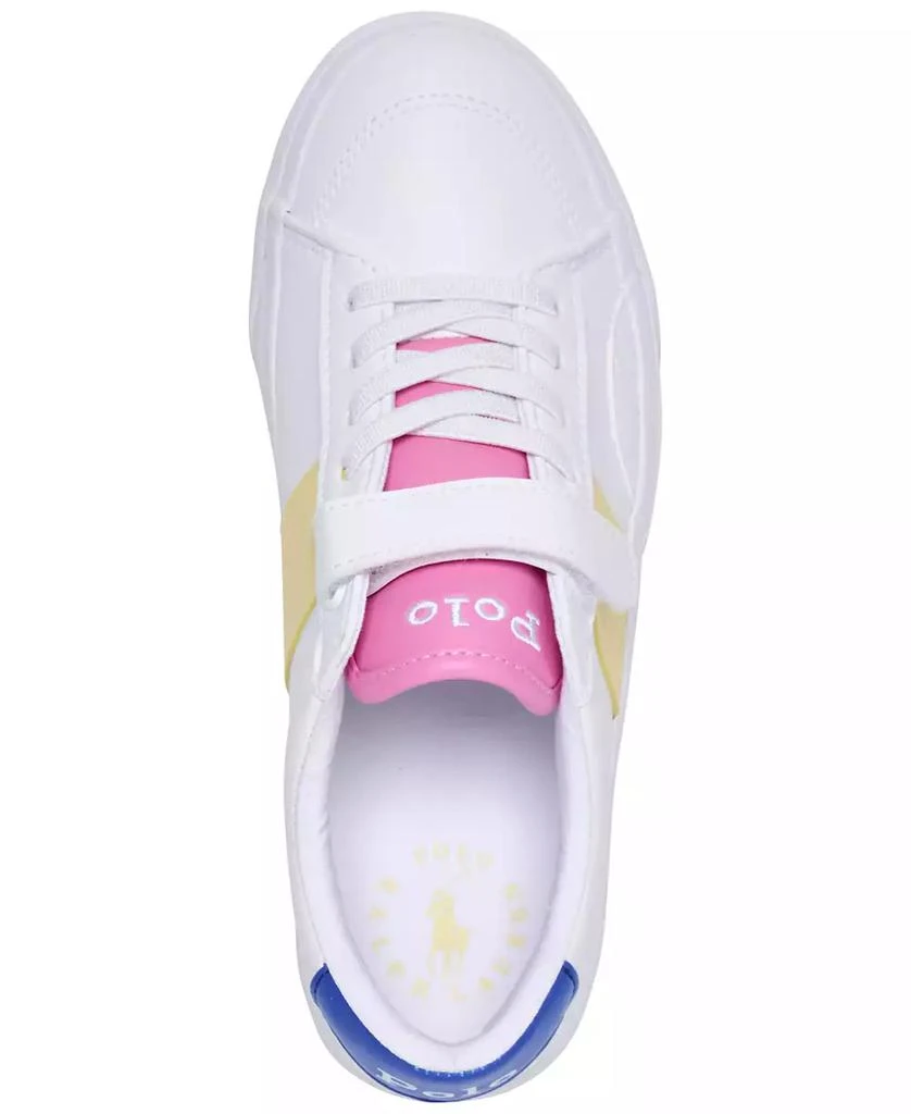 Ralph Lauren Little Girls Ryley Fastening Strap Casual Sneakers from Finish Line 5