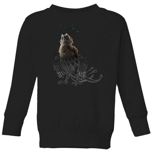 Original Hero Fantastic Beasts Tribal Augurey Kids' Sweatshirt - Black 1