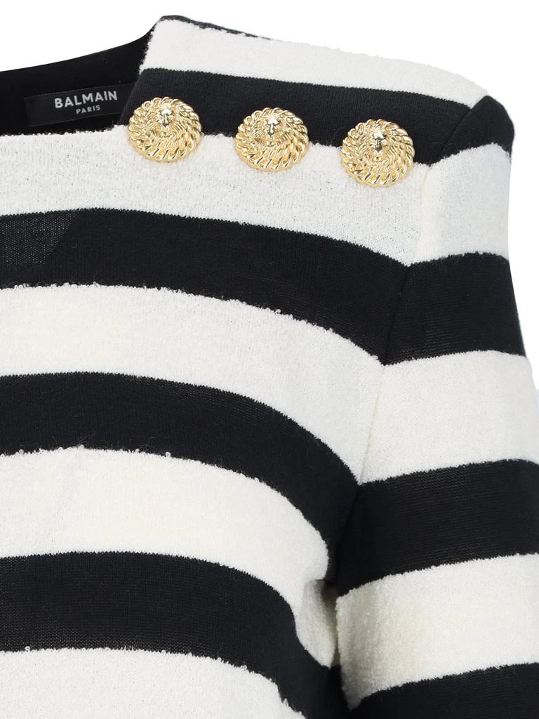 Balmain Balmain Striped Knitted Jumper 3