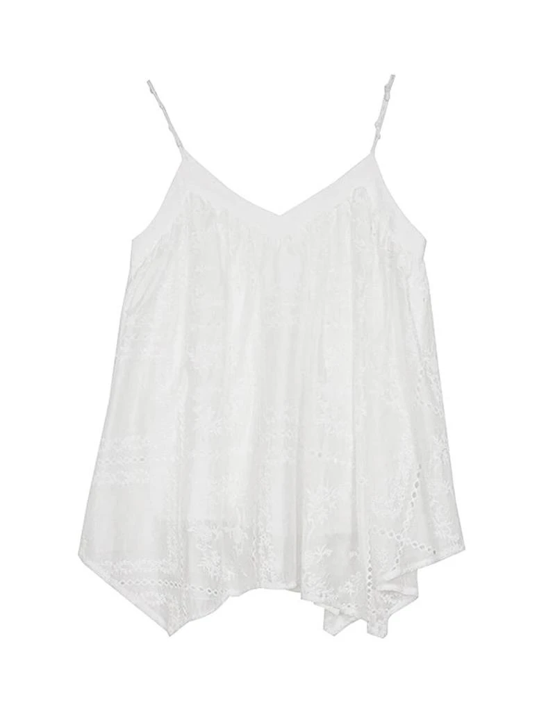 Pixie Market White Lace Scarf Top 8