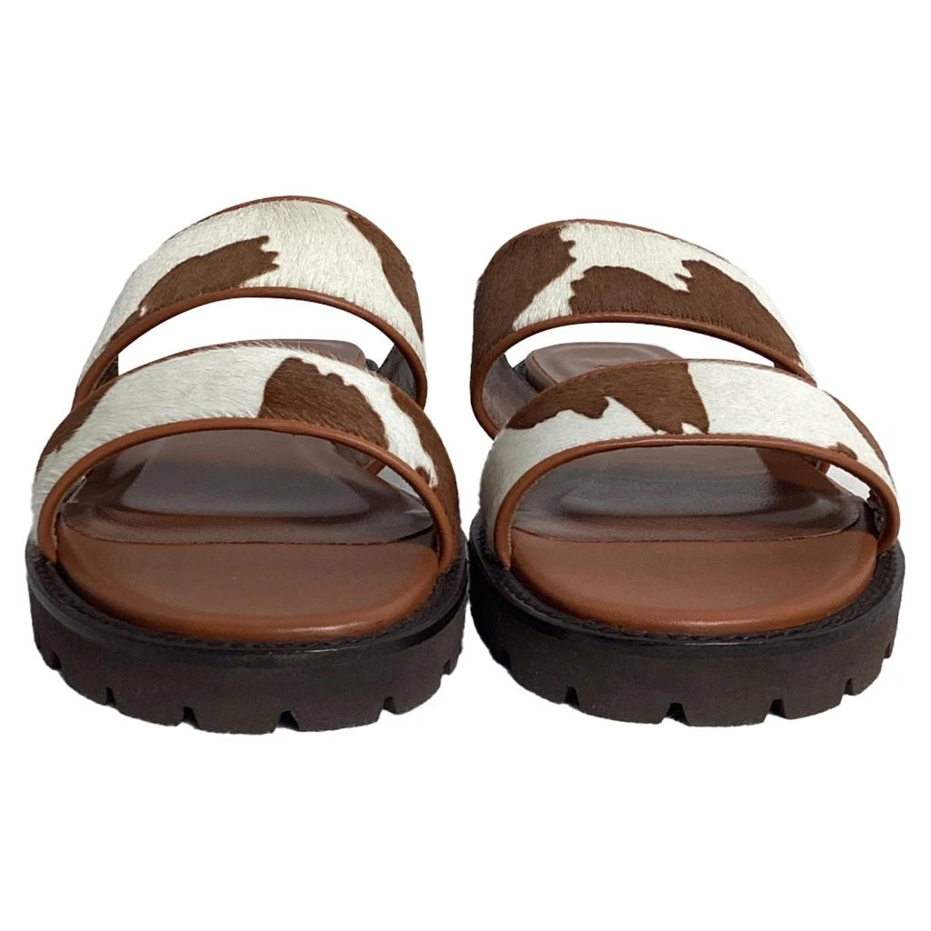 Manolo Blahnik Gadmu Cow Print Flat Sandals in Animal Print Ponyhair 2