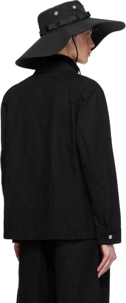 AFTER PRAY Black Wide Safari Bucket Hat 3