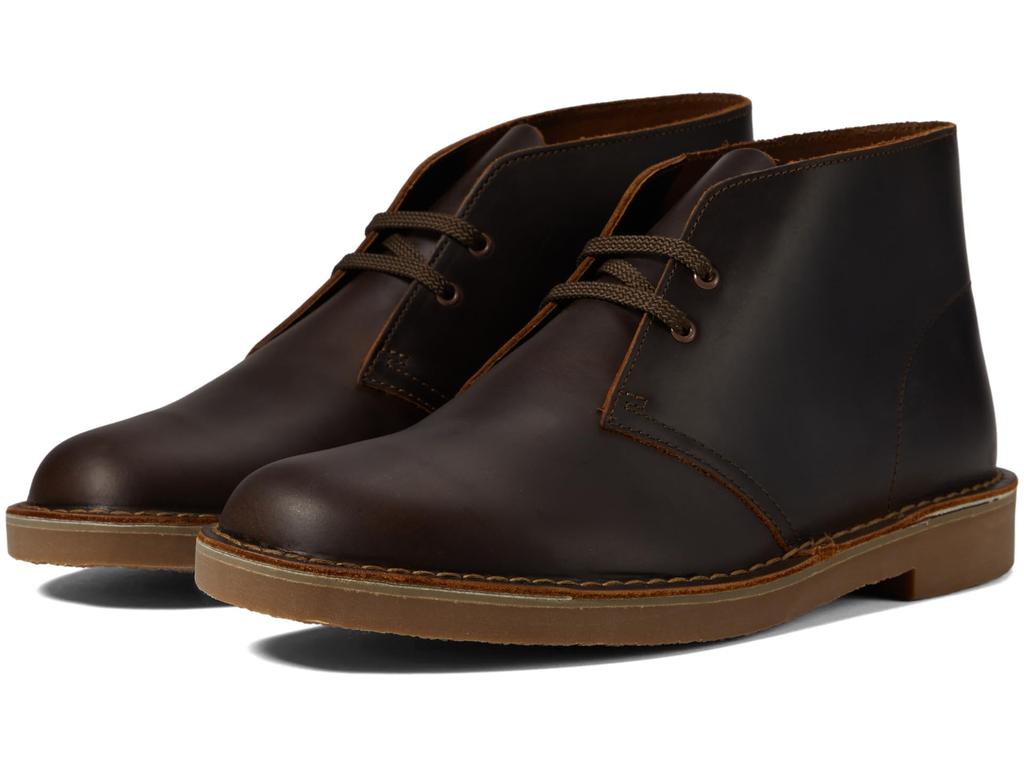 clarks bushacre 2 dark tan leather