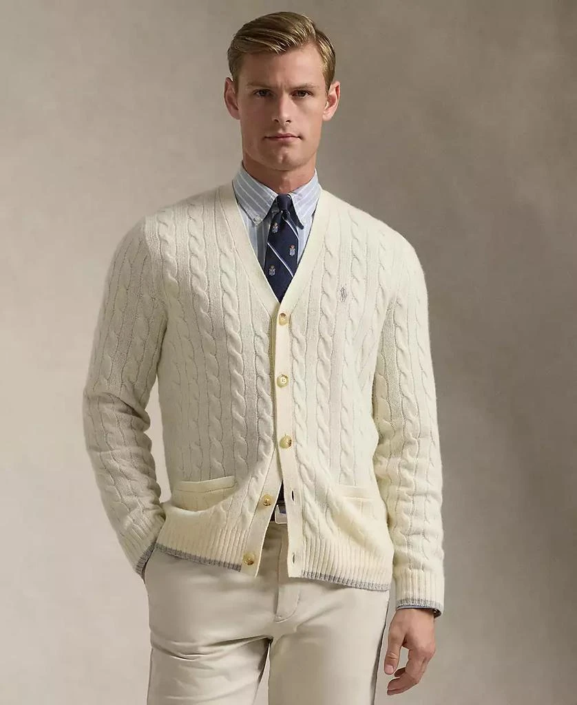 Ralph Lauren Men
s Cable-Knit Wool-Cashmere Cardigan 1