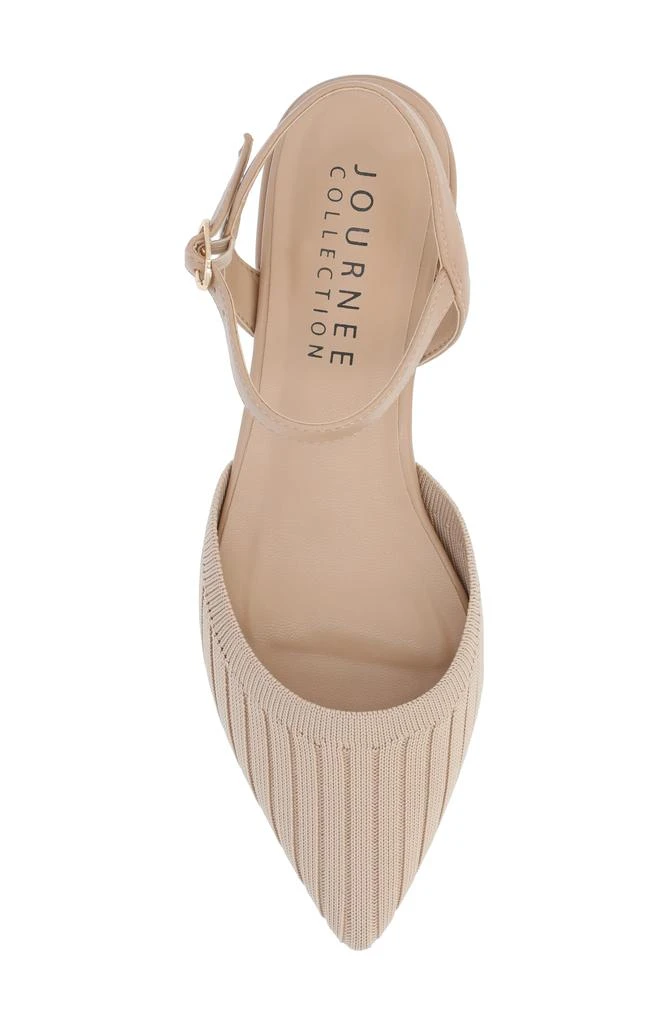 Journee Collection Ansley Ankle Strap Flat 5