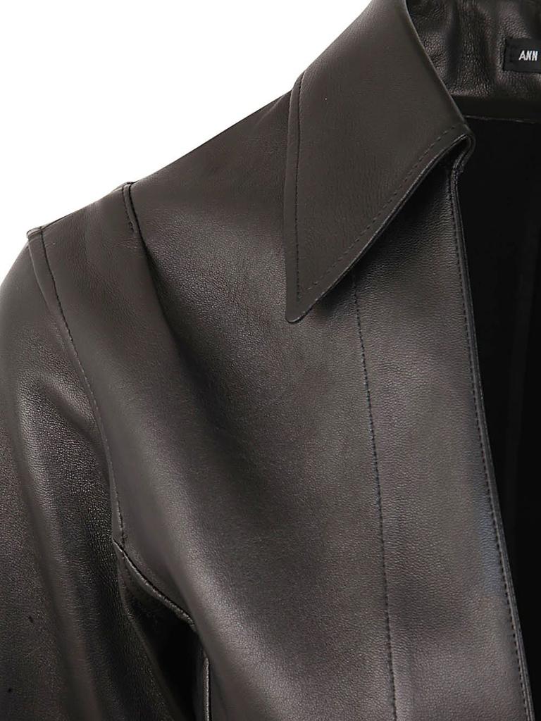 ネクタイ ANN DEMEULEMEESTER COTTON NARROW TIE Shop Ann Demeulemeester Tie-Detailed Collared Top on Sale at