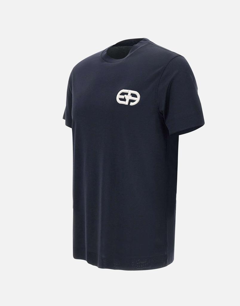 Emporio Armani Cotton and lyocell t-shirt