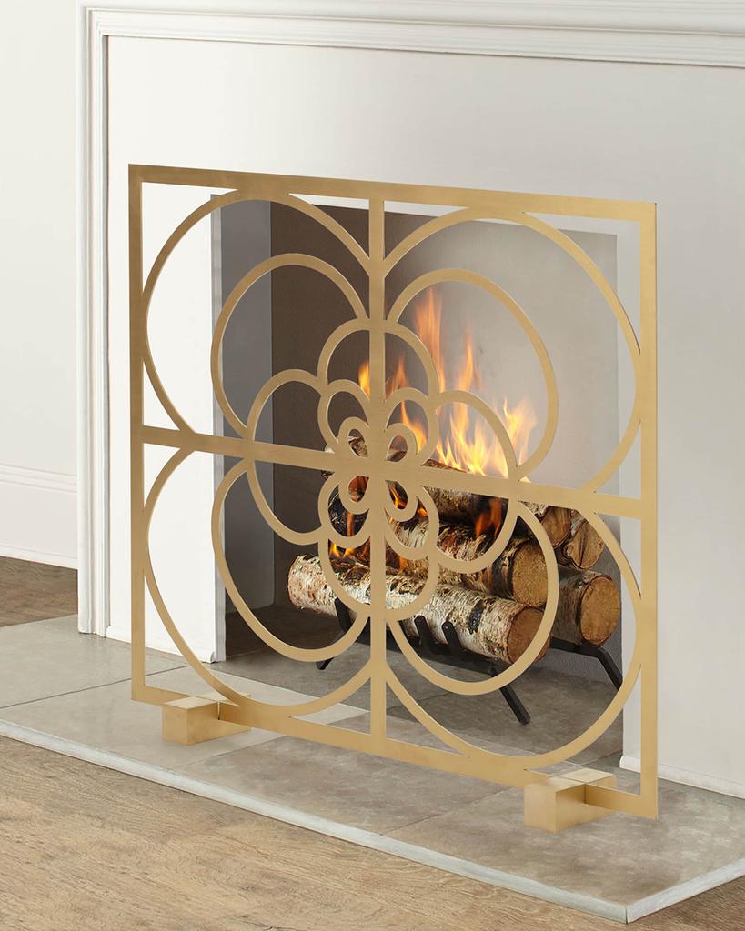 Tommy Mitchell Medallion Fireplace Screen