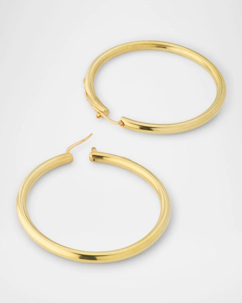 Roberto Coin 18K Yellow Gold Oro Classic Hoop Earrings 4