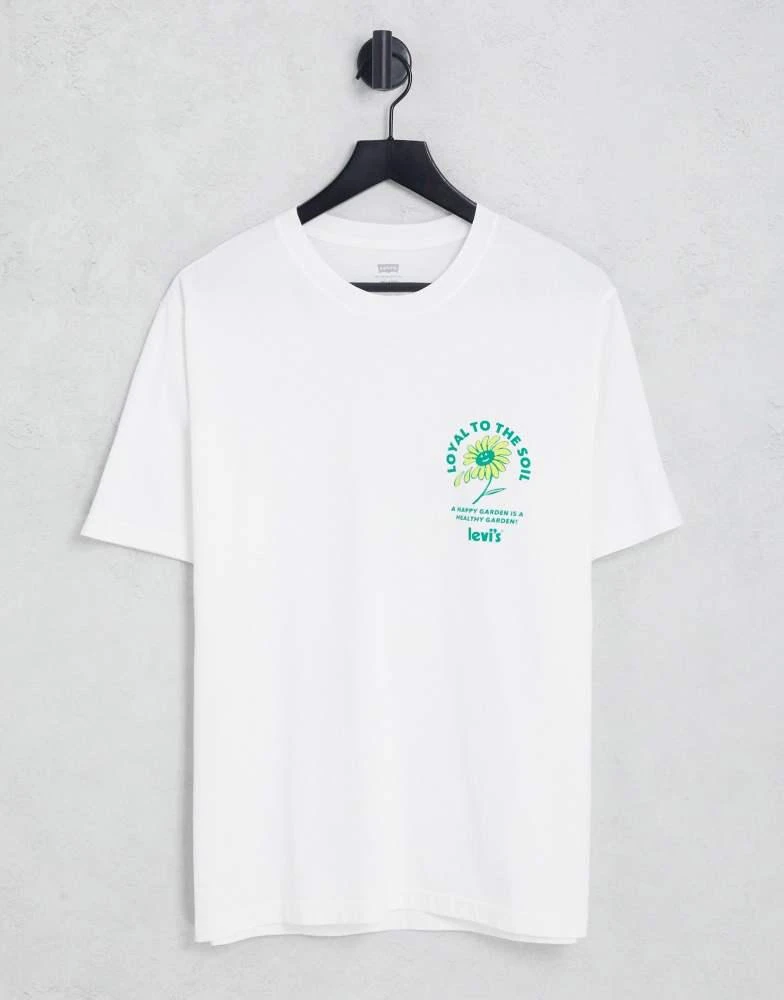 Levi
s Levi
s t-shirt with flower backprint in white 2