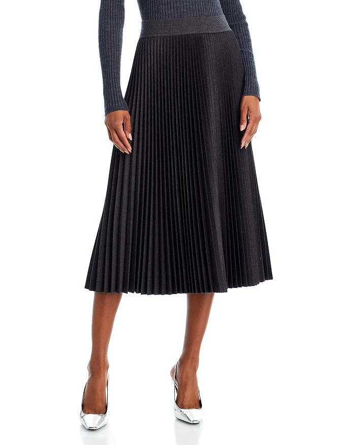 Theory Sunburst Pleated Midi Skirt 1