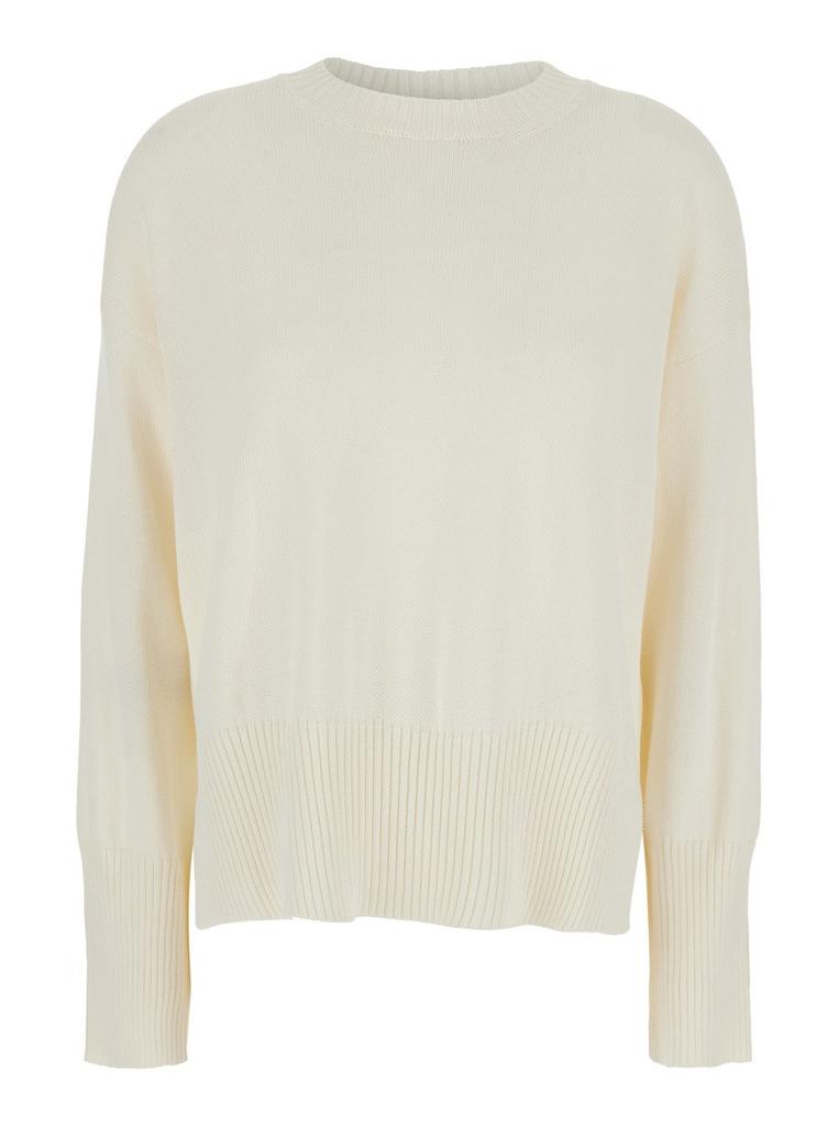 MAURO GRIFONI Mauro Grifoni Crewneck Sweater with Ribbed Details