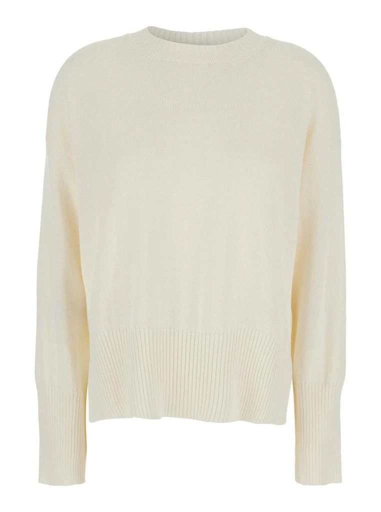 MAURO GRIFONI Mauro Grifoni Crewneck Sweater with Ribbed Details 1