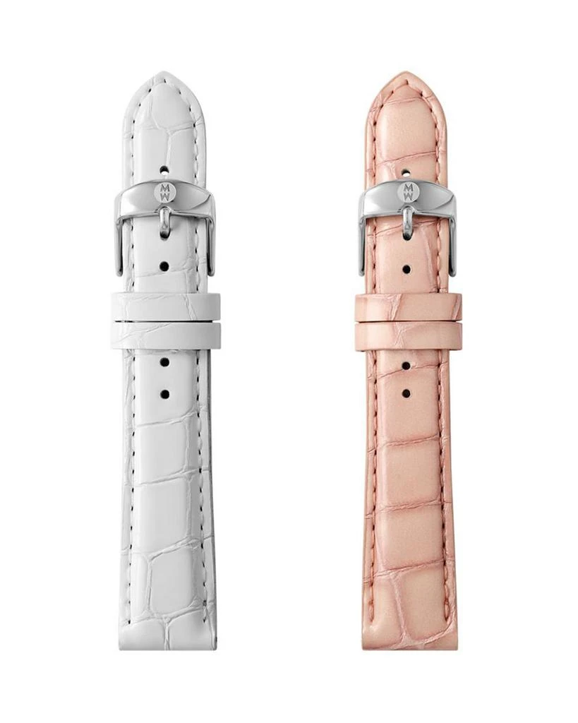 Michele Interchangeable Leather Strap Set, 18mm 1