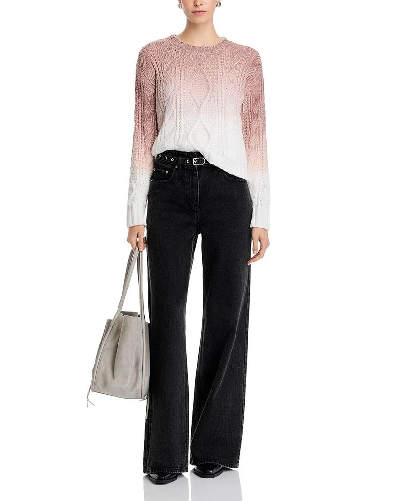 Bella Dahl Chenille Cable Crew Sweater 2