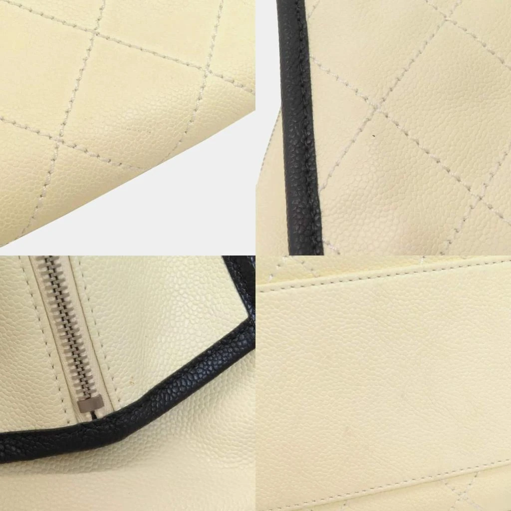Chanel Chanel Black/Ivory Caviar Leather Deauville Tote Bag 9