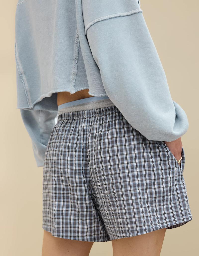 Aerie Aerie Off-Duty Seersucker Boxer