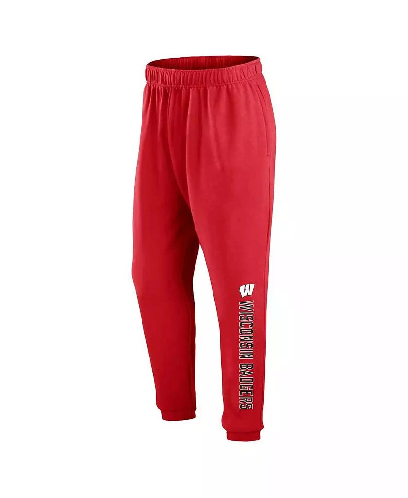 Fanatics Men
s Red Wisconsin Badgers Chop Block Fleece Sweatpants 2