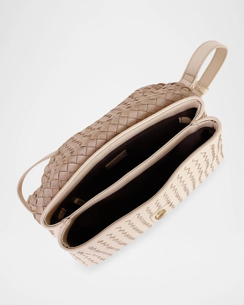Rafe Jamie Envelope Woven Leather Clutch Bag 4
