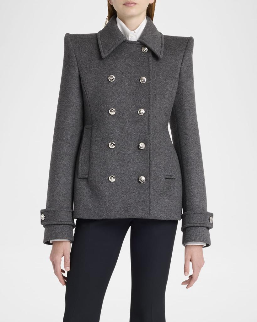 Alexander McQueen Doble-Breasted Wool-Cashmere Coat