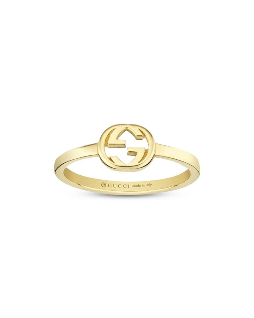 Gucci 18K Yellow Gold Interlocked G Polished Ring 1
