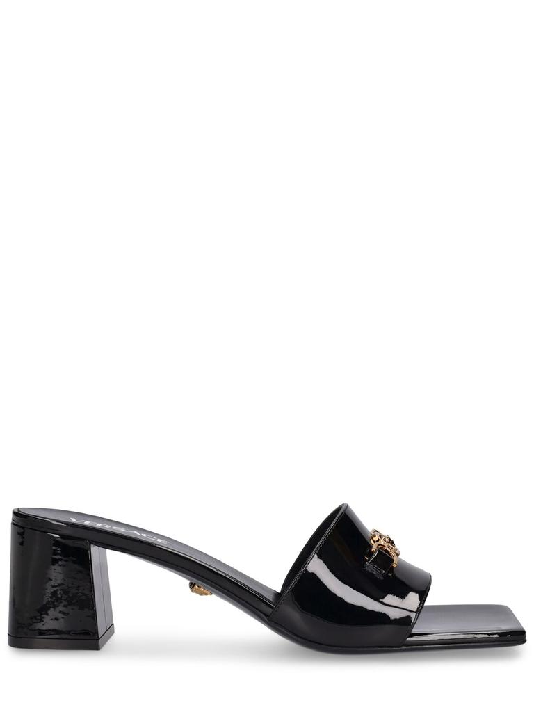 Versace 55mm Patent Leather Mules - Slippers - Compare