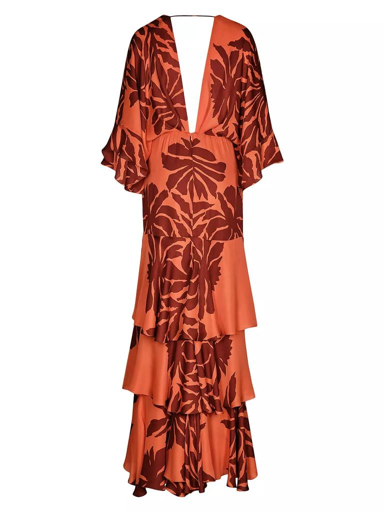 JOHANNA ORTIZ Botanical Poetry Printed Silk Maxi Dress 2