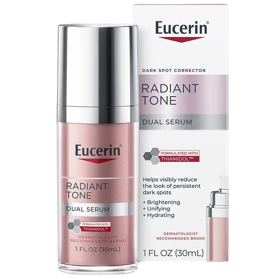 Eucerin Radiant Tone Dual Serum, Dark Spot Corrector with Thiamidol and Hyaluronic Acid