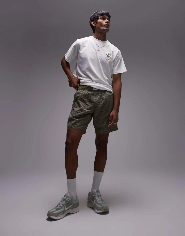 Rhythm Rhythm parker boxer jam short in green 3