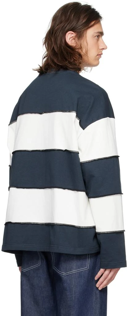 SUNNEI Navy & White Striped Long Sleeve T-Shirt 3