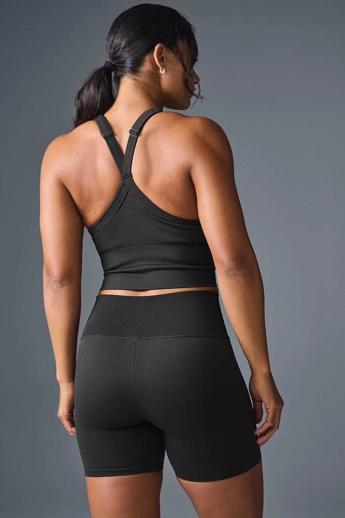 Alo Seamless Ribbed Favorite Bra Tank - Black 8
