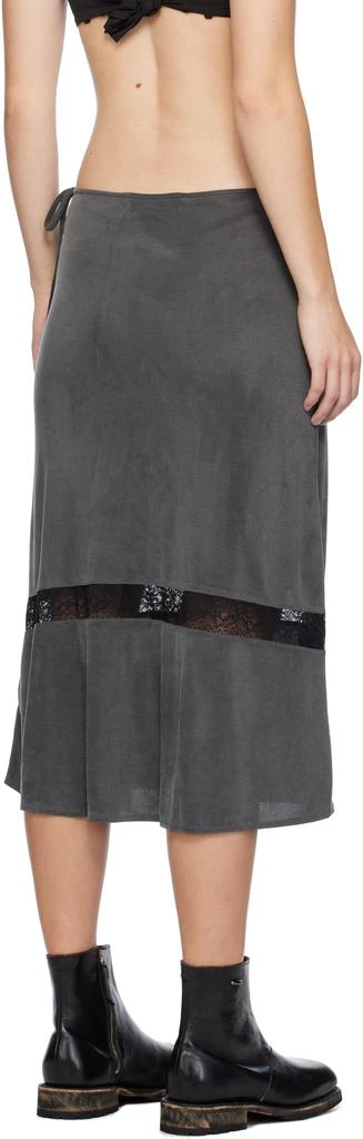 Our Legacy Gray Ballon Midi Skirt 3