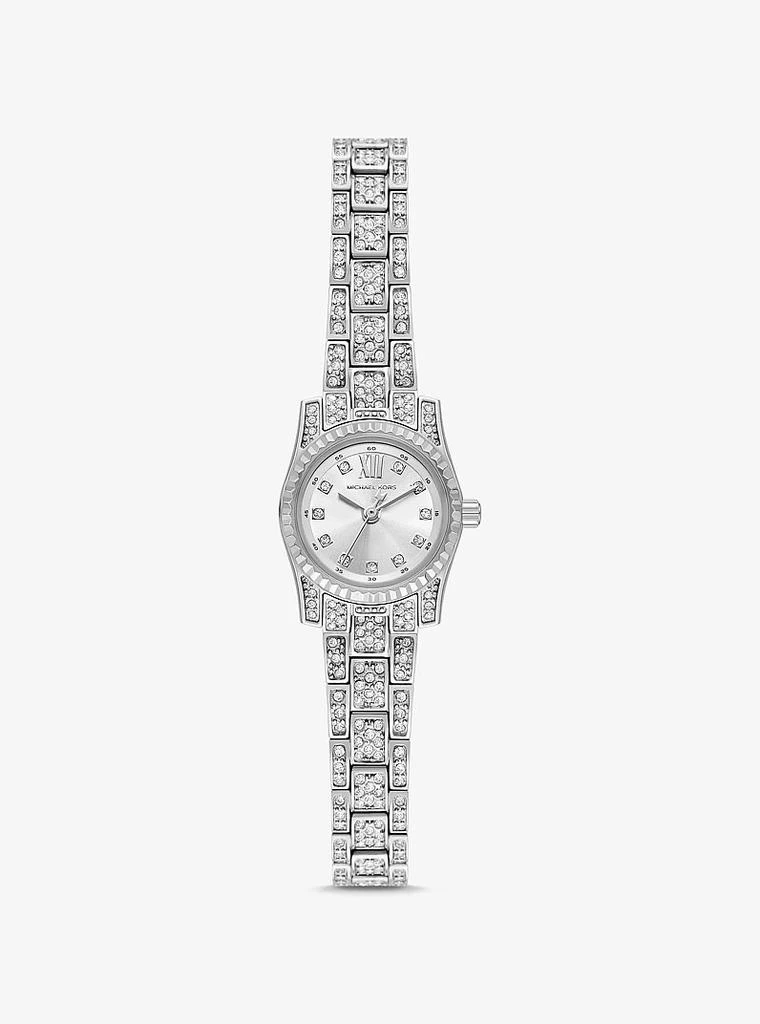 Michael Kors Mini Lexington Pavé Silver-Tone Watch - Free  display picture 1