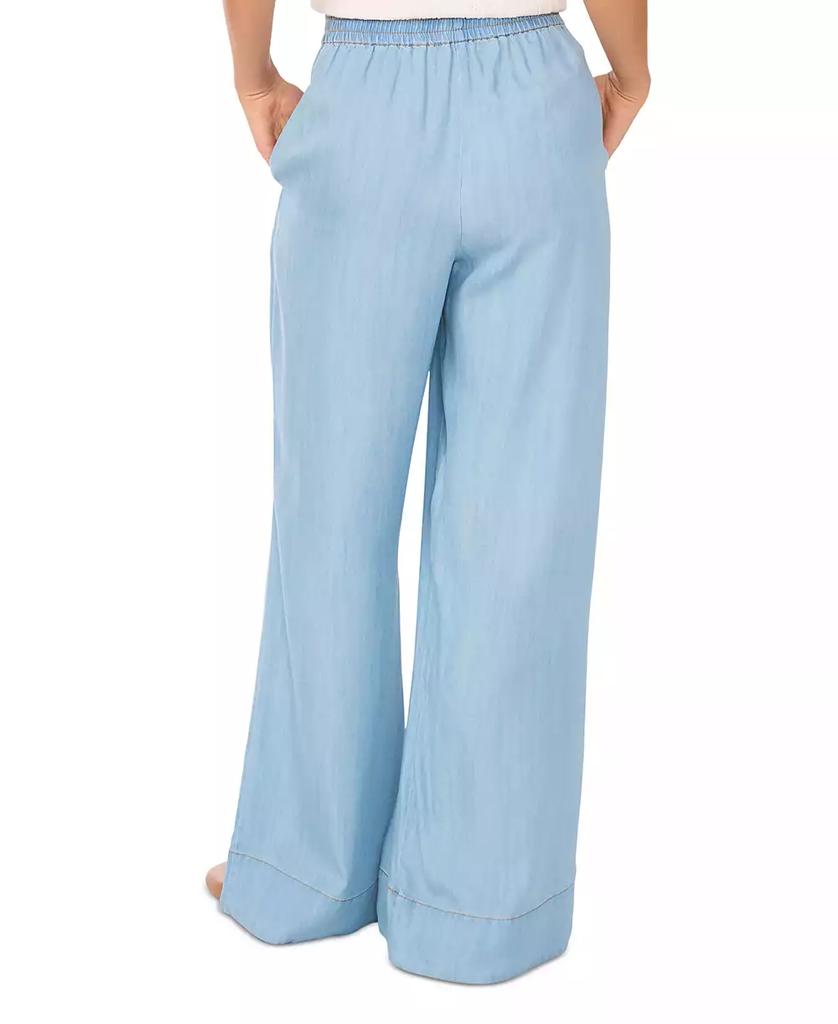 1. State Women's Chambray Drawstring Wide-Leg Pants