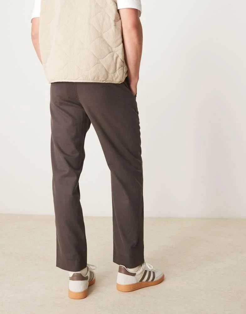 Abercrombie & Fitch Abercrombie & Fitch loose pull on trousers in brown 3