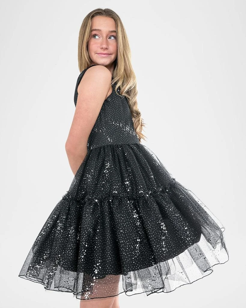 Zoe Girl's Gabriella Sequin Tiered Dress, Size 7-16 5