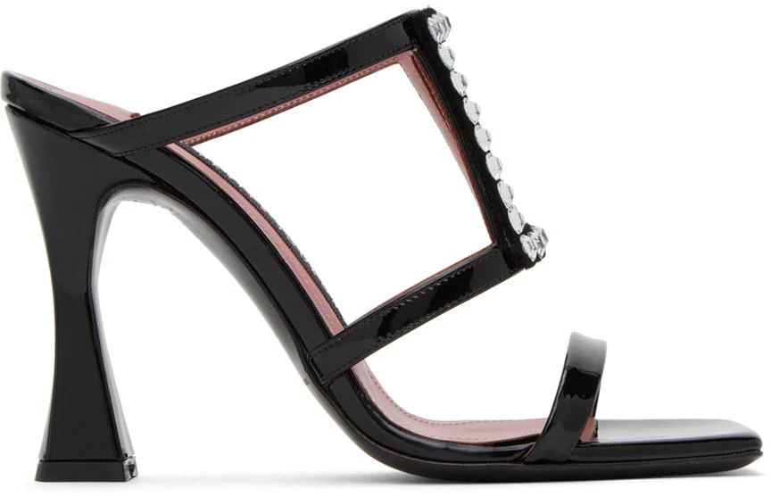 Les Petits Joueurs Black Hoya Heeled Sandals 1